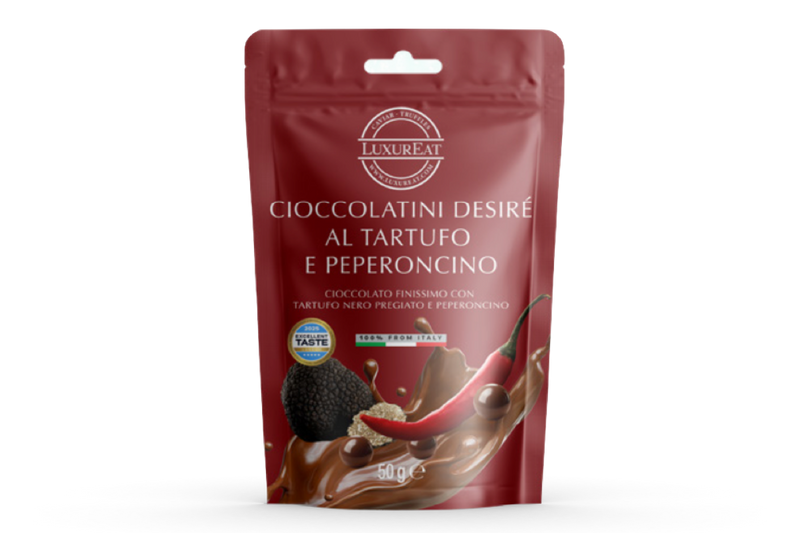 Desirè chocolates with truffle and chili pepper 50 gr