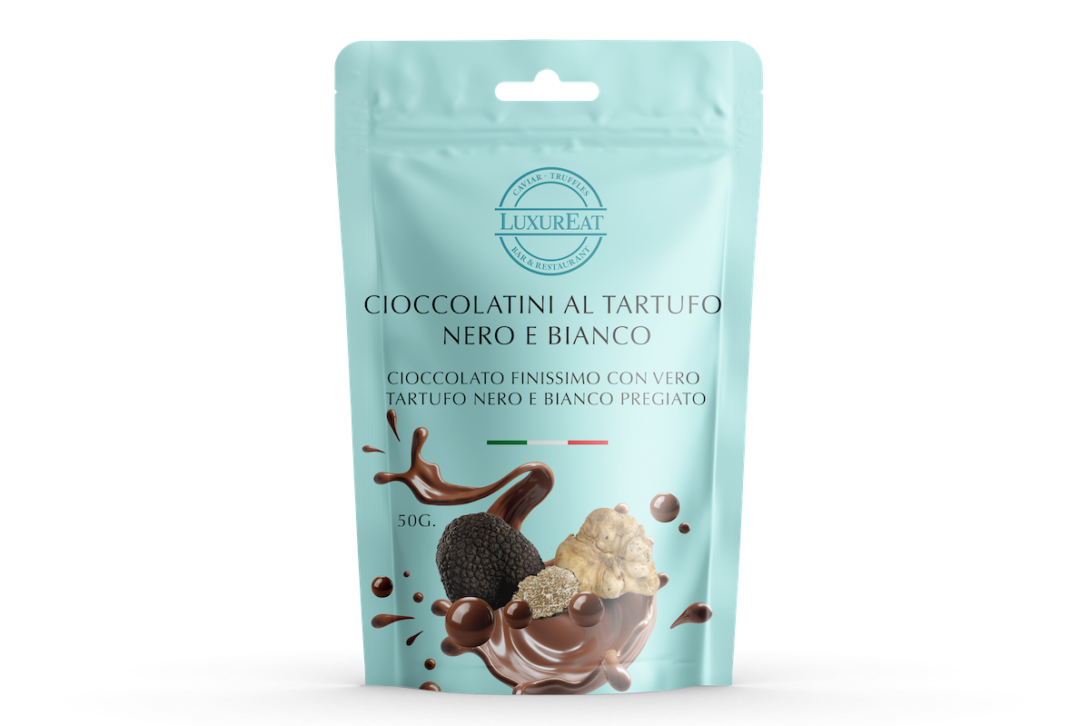 Black and white truffle chocolates 50 gr