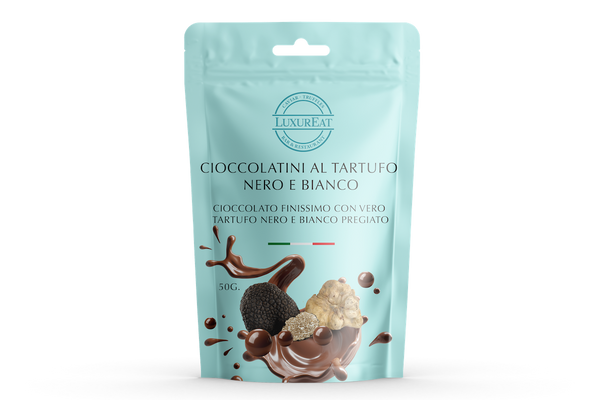 Black and white truffle chocolates 50 gr