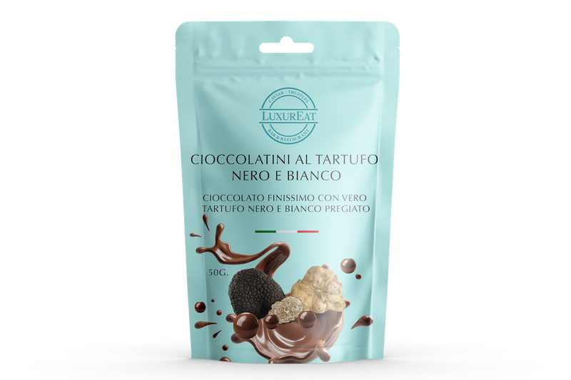 Black and white truffle chocolates 50 gr